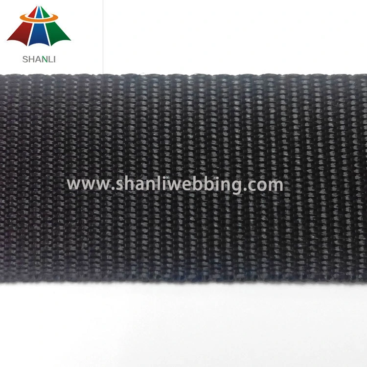37mm Plain Weave Black Polypropylene Webbing 1