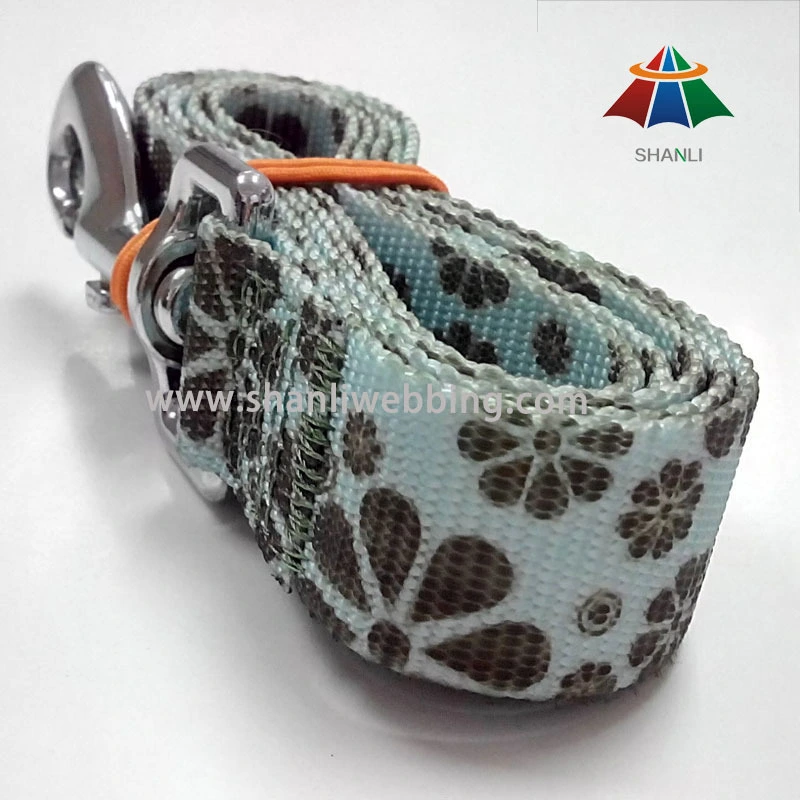 Sublimation Printing Flower Pattern Polyester Dog Leash 1