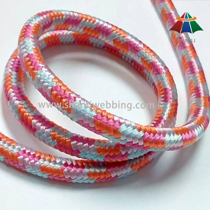 8mm Nylon Cord, Striped Nylon Braid Rope 1