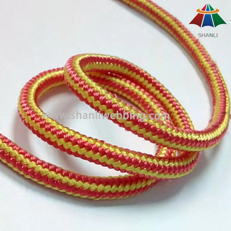 5mm Red Yellow Striped Nylon Cord Rope 1