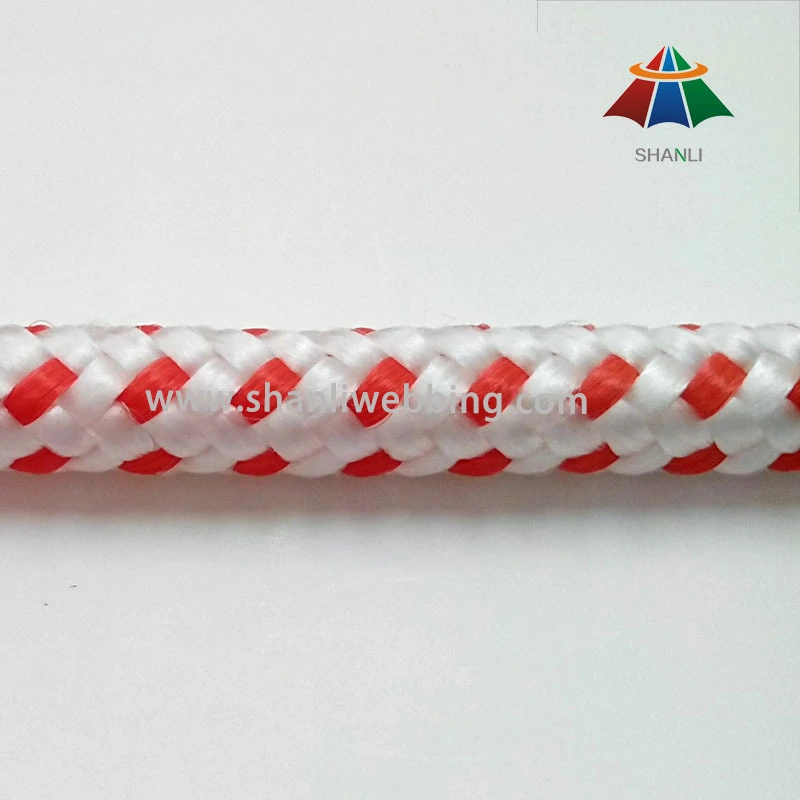 Good Quality 9mm Red and White Braid PP Cord 1