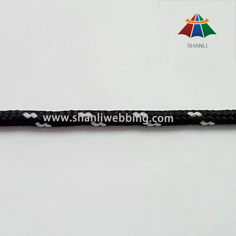 3mm Black White 100\% PP/ Polypropylene Round Rope 1