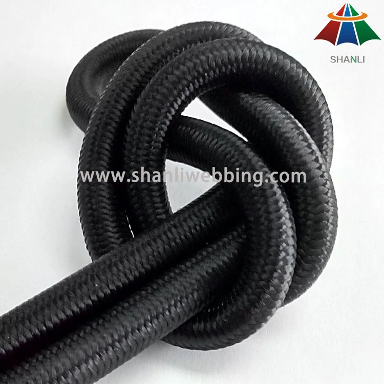 8mm Black Elastic Bungee Shock Cord 1