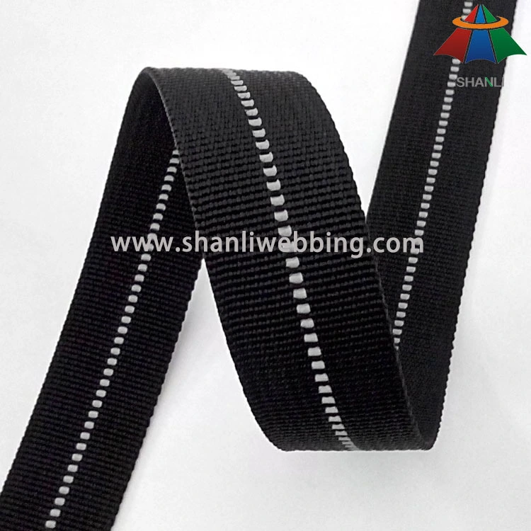 25mm High Visibility PP Reflective Webbing for Clothing and Bags 1