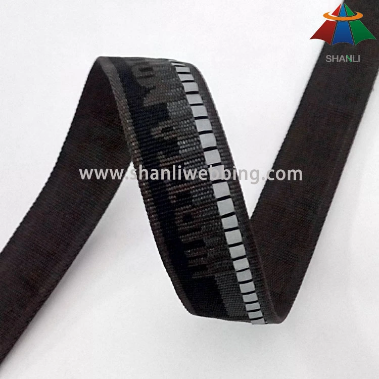 20mm Reflective Polyester Jacquard Tubular Webbing for Garments 1