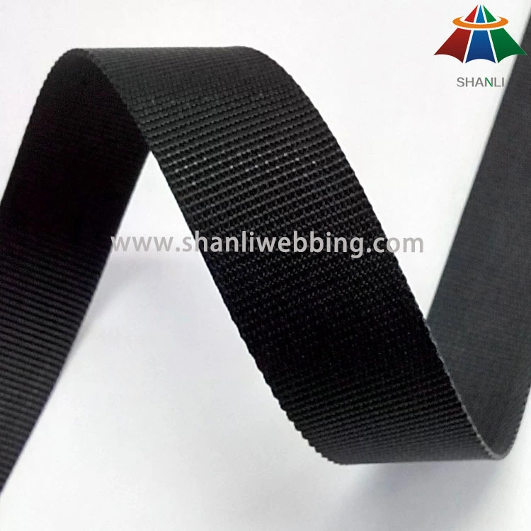 1 Inch Black Flat Nylon Webbing 1
