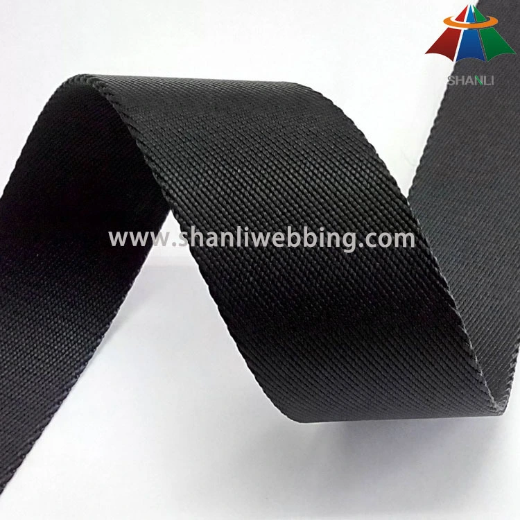 35mm Black Twill Nylon Webbing 1