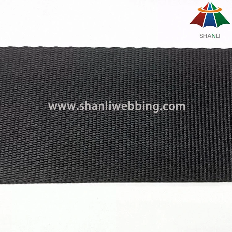 38mm Black Tiny Woven Nylon Webbing 1