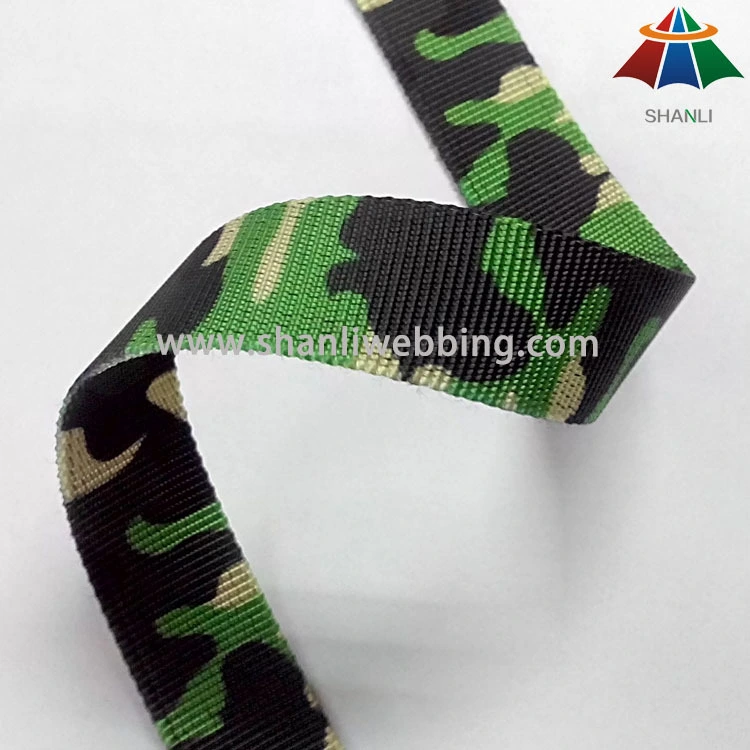 Military Camouflage Webbing, Polyester Webbing 20mm 1
