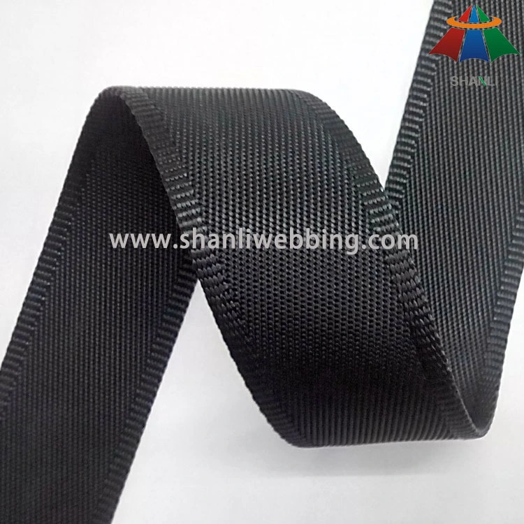 38mm Black Nylon Webbing 1