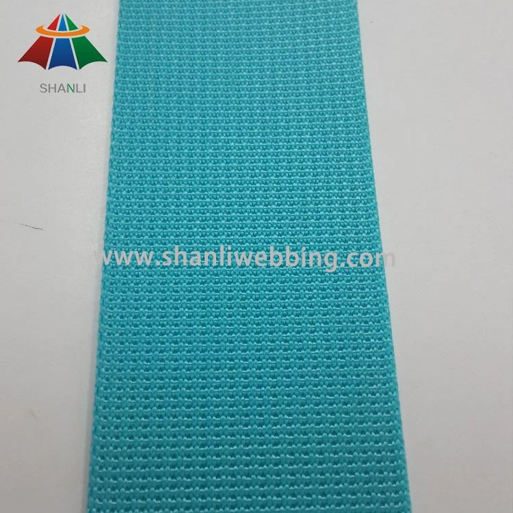 38mm Water Green Grooved Nylon Webbing 1