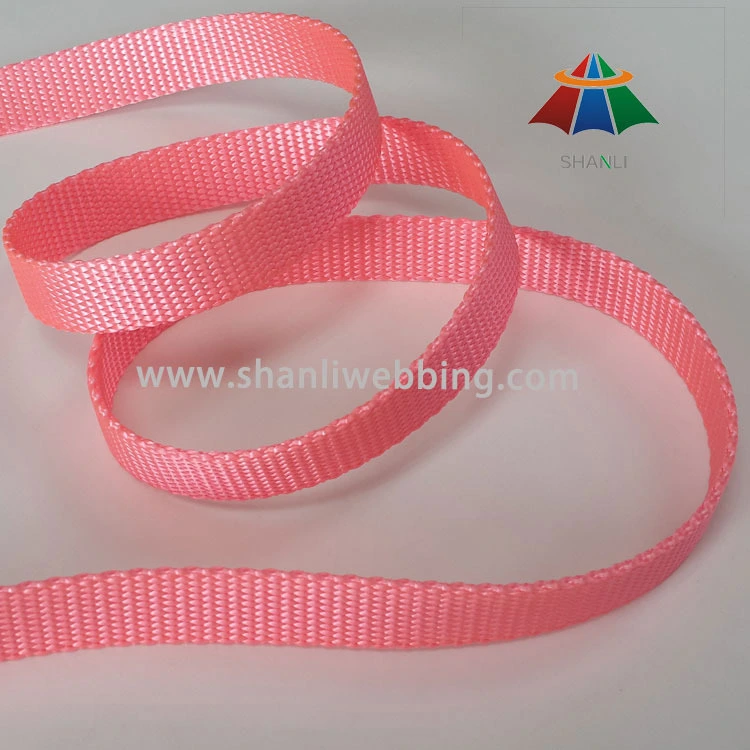 15mm Pink Flat Nylon Webbing for Dog Collar and Leash 1