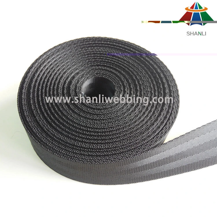 32mm Black High Tenacity Polyester Webbing for Car Seat Belt 1
