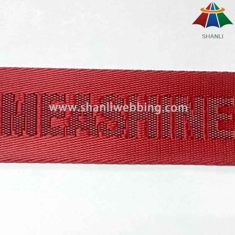 38mm High-Grade Red Nylon Jacquard Webbing 1