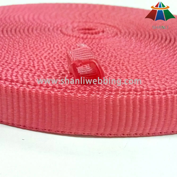 0.5 inch red tubular nylon webbing 1
