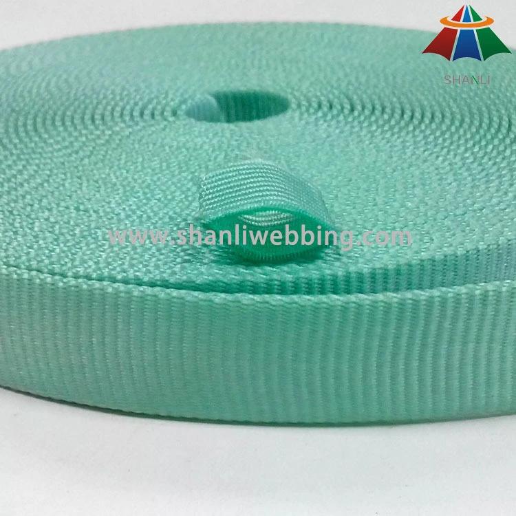 16mm green tubular nylon webbing 1