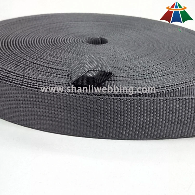 16mm grey tubular nylon webbing 1