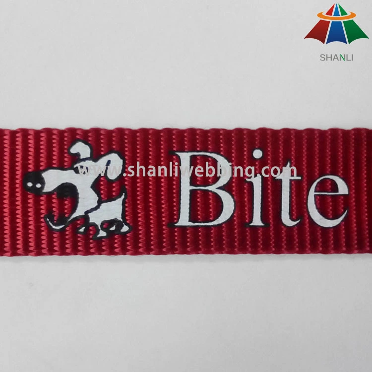 Custom screen printing nylon webbing for dog collar and leash 1