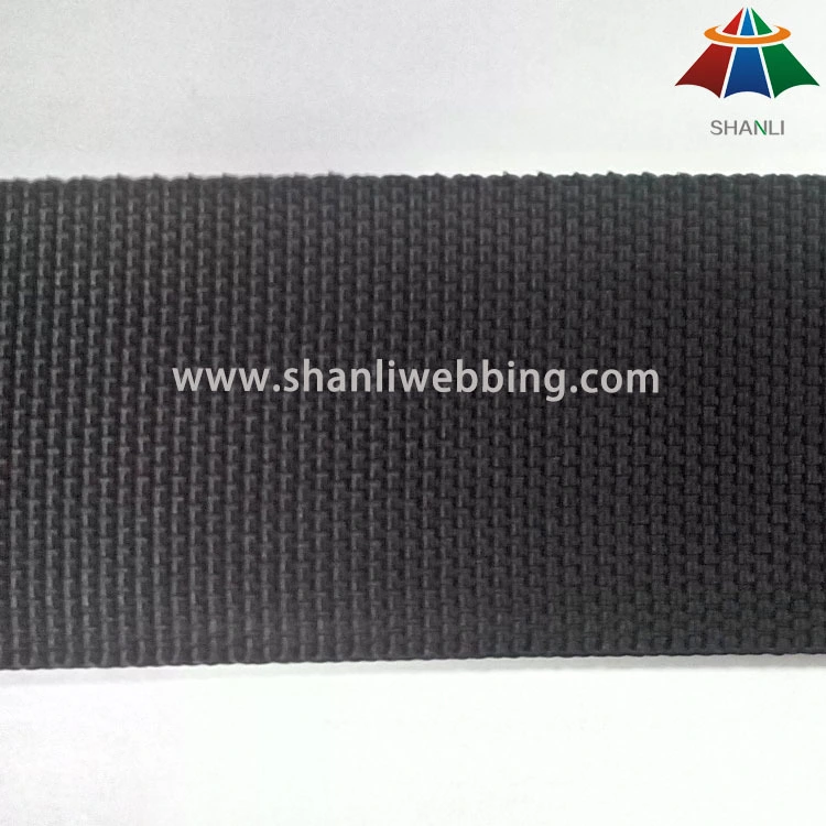 2 inch black beaded PP webbing 1