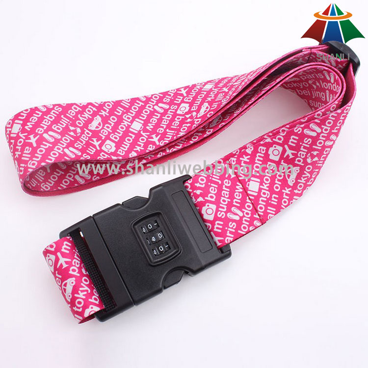 Custom Lockable Luggage Straps