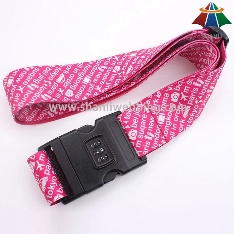 Custom lockable luggage straps 1