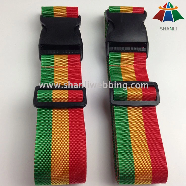 3 Colors striped travel luggage straps 1