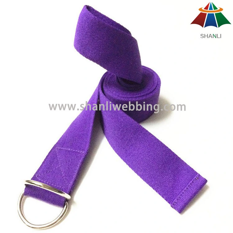 Eco-friendly cotton yoga belt strap 1