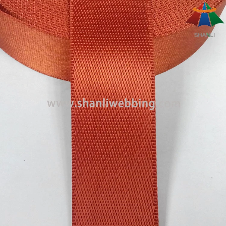 1.5 inch Orange-red twill side locking nylon webbing 1