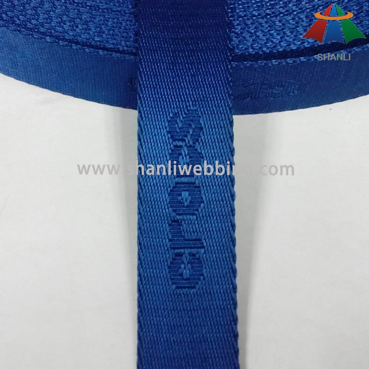 25mm blue color nylon jacquard webbing 1
