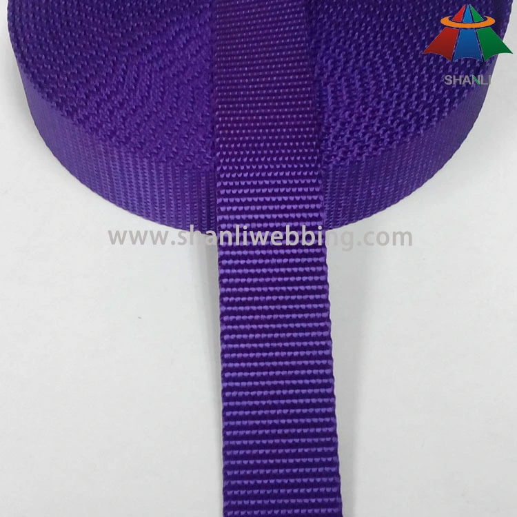 25mm purple flat nylon webbing for dog collar and leash 1