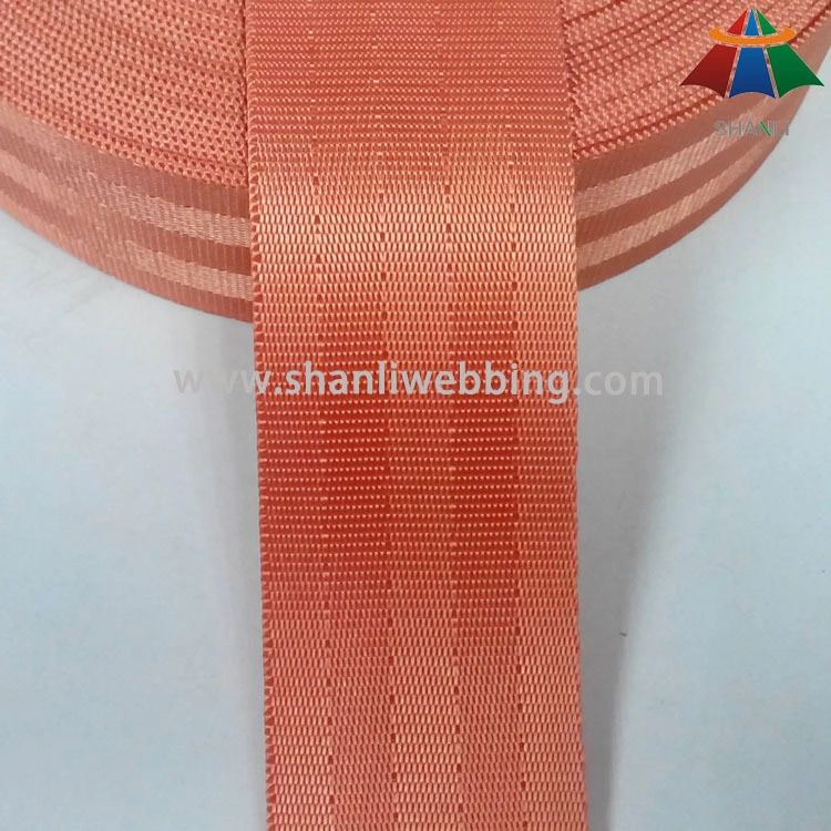 wholesale 1.5 inch orange red nylon seat belt webbing 1
