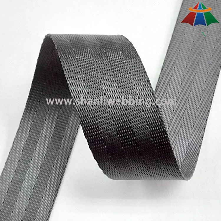1 inch gray polyester seat belt webbing 1
