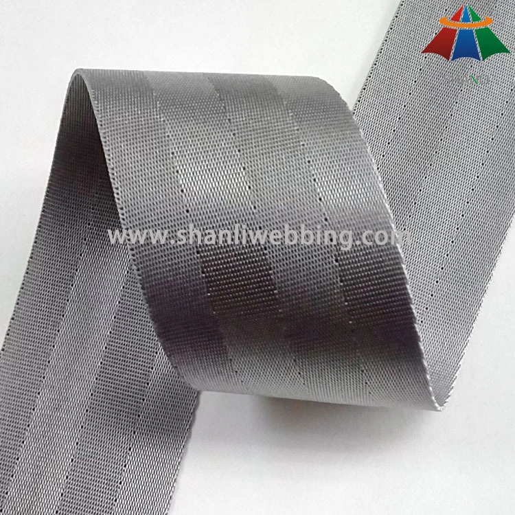 2 inch gray nylon seatbelt webbing 1
