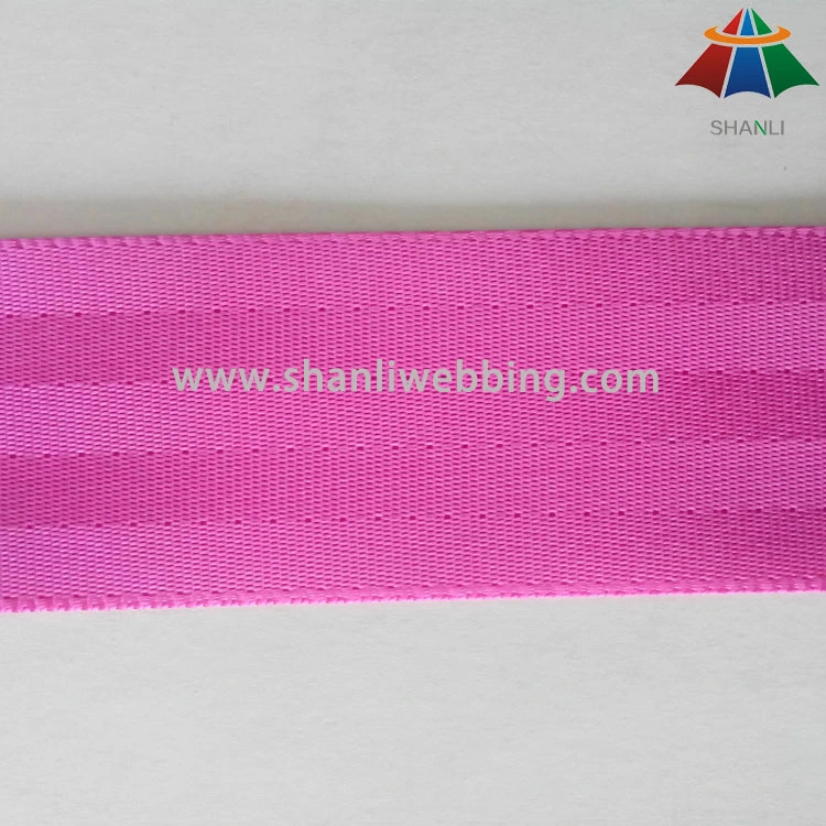 4.5cm rose red nylon seat belt webbing 1