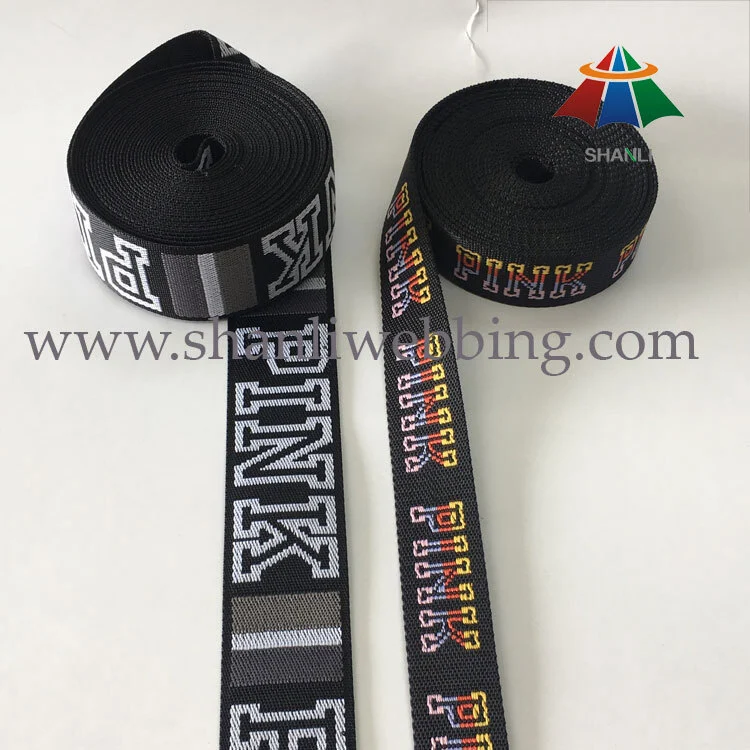 Customized logo pattern polyester jacquard webbing 1