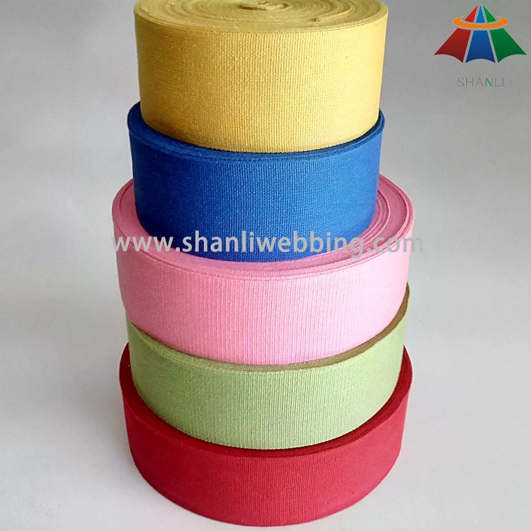 Colorized 100% organic eco-friendly pure cotton webbing for bags and garments 1