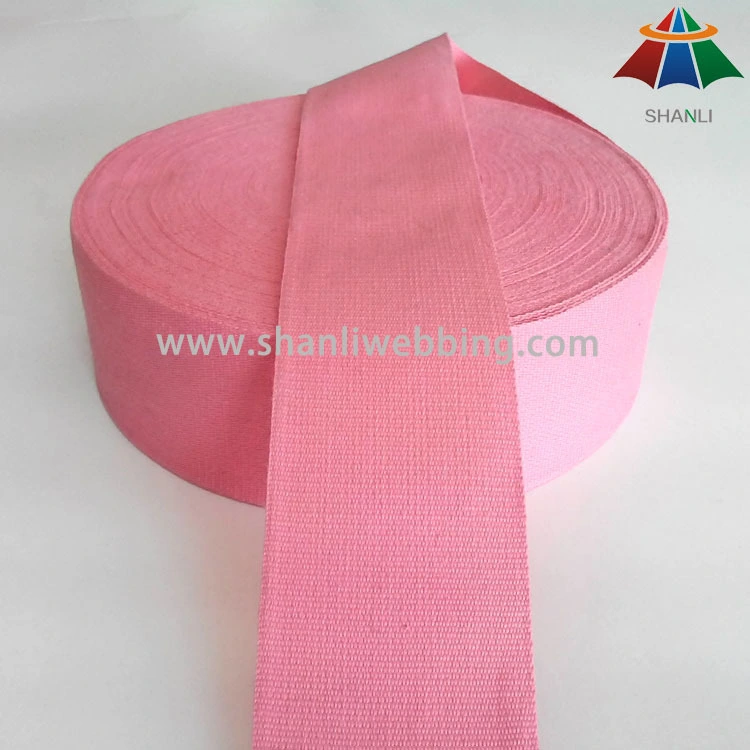 Wholesale natural eco-friendly pure cotton webbing 1