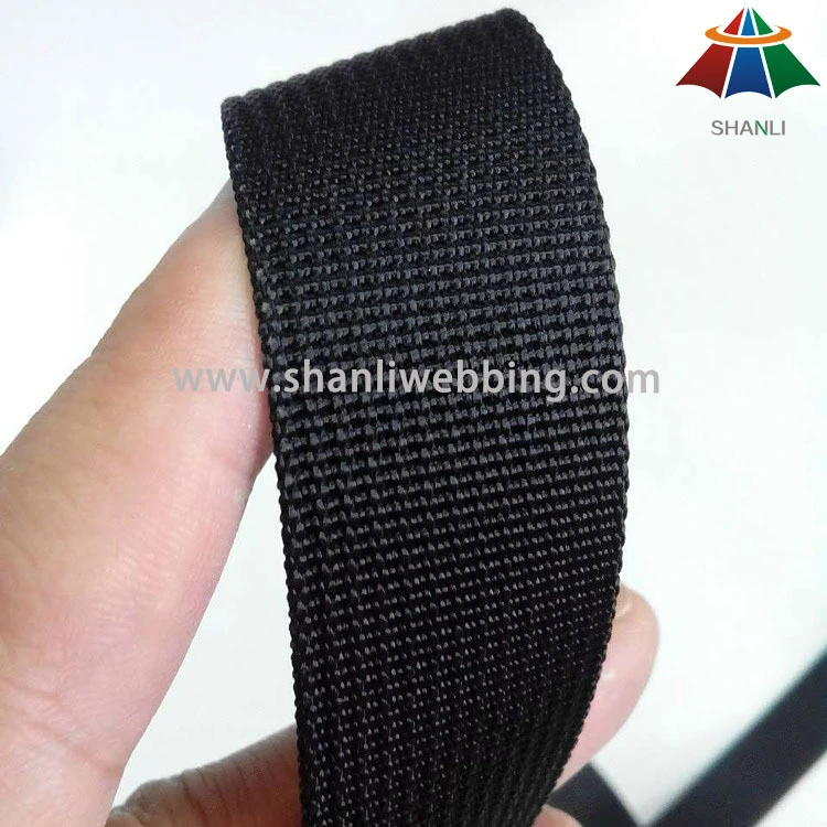 1 inch black grooved nylon webbing have in stock 1