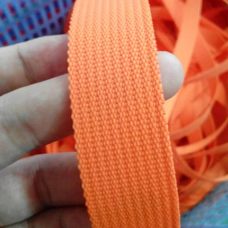 25mm Grooved PP Webbing Orange 1