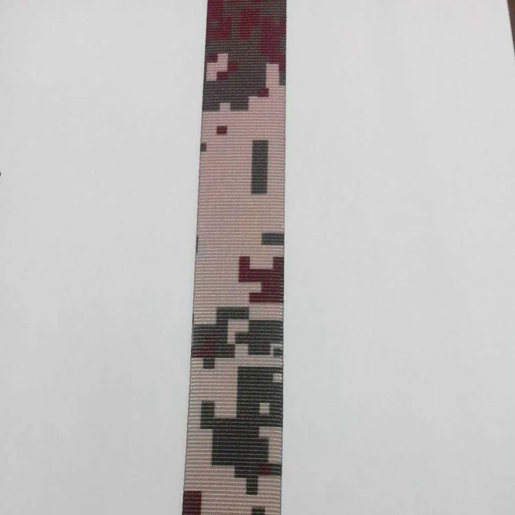 Heat transfer printing webbing tape with camo patterns for military products 1