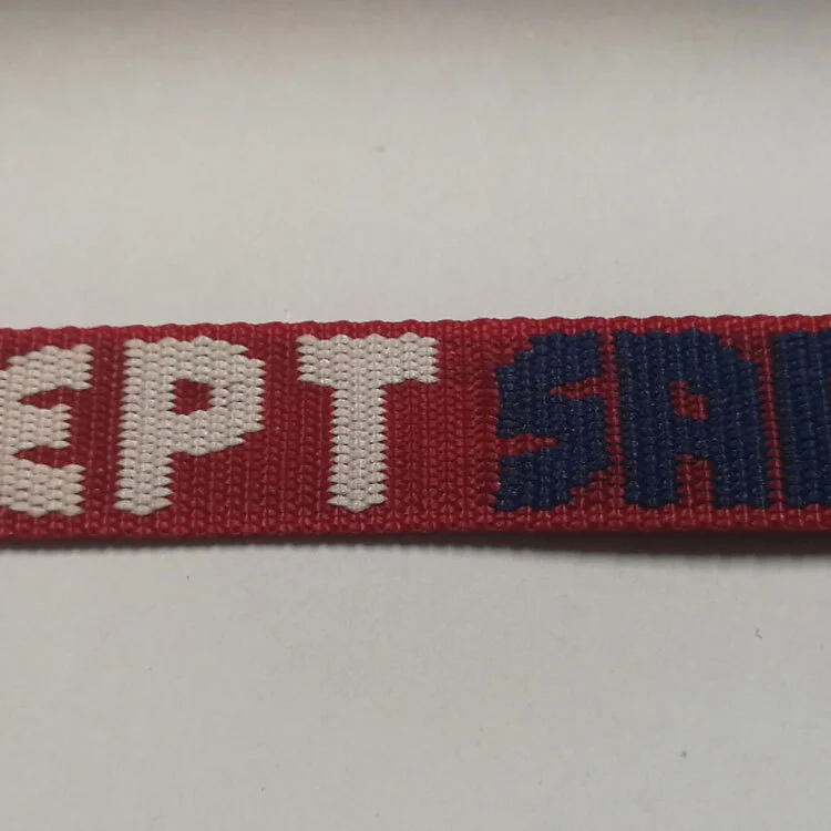 Jacquard Nylon Logo Webbing for Pet products 1