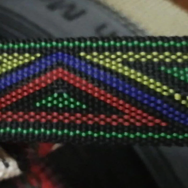 PP jacquard webbing with multicolor 1
