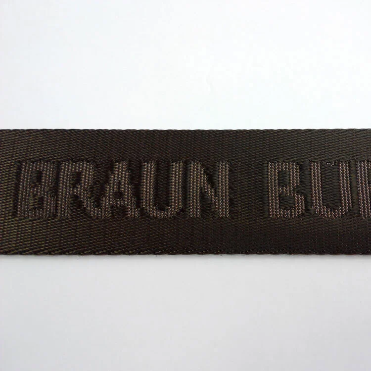 100% Jacquard logo nylon webbing 1