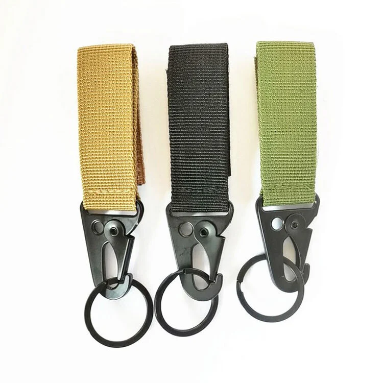 Multi-Functional Tactical Nylon Belt Webbing Keychain with Olecranon buckle 1