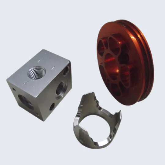 precision yellow anodized CNC machining components 1