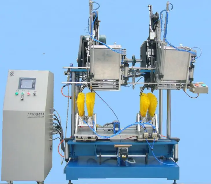 4-Axis 2-Head Broom Tufting Machine WXD-4A2H02 1