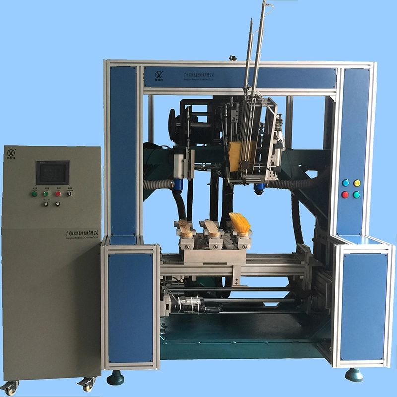 Cost Efficient 5-Axis 3-Head Drilling & Tufting Machine WXD-5A3H-04 1
