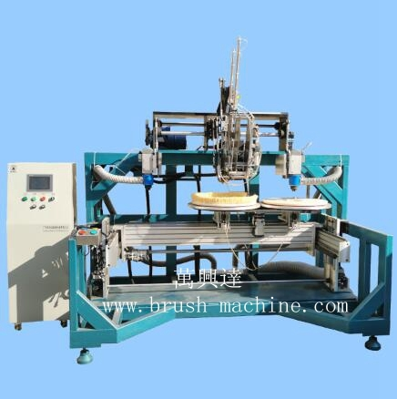 3 axis 3 head disc brush drilling and tufting machine 1