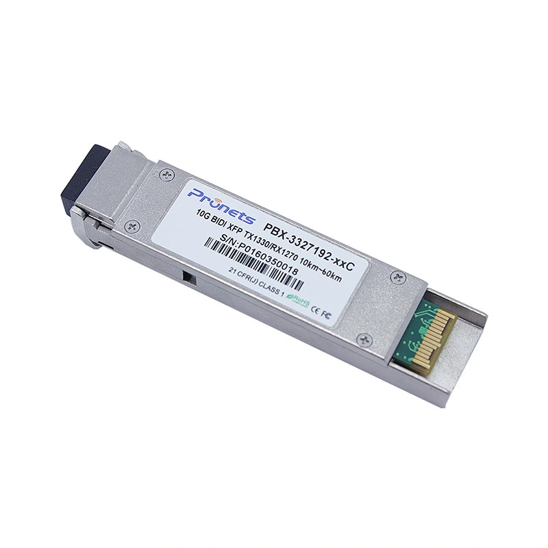 PBX-3327192-E6C 10GBase-BX 60Km Tx1330\Rx1270nm XFP Bidirectional Optical Transceiver 1