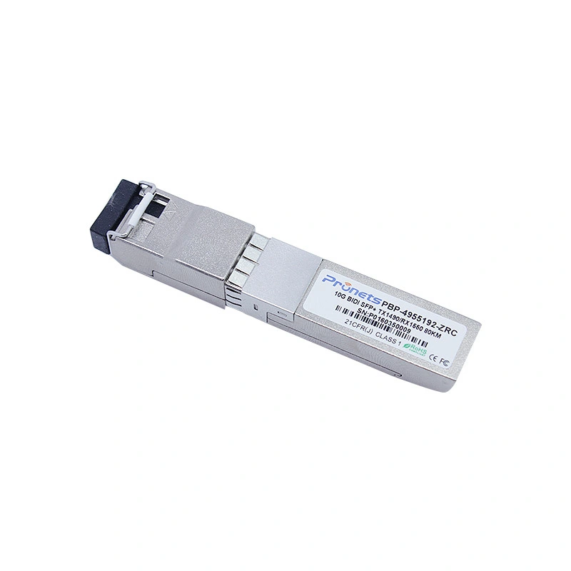 PBP-4955192-ZRC  10GBase-BX 80Km T1490\R1550nm SFP+ Bidirectional Optical Transceiver 1